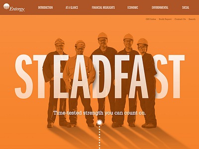 Entergy Concept pt 1 concept typography website