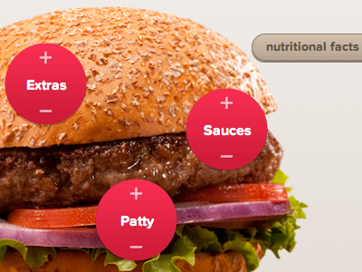 BRB Product Customize burgers delicious web design