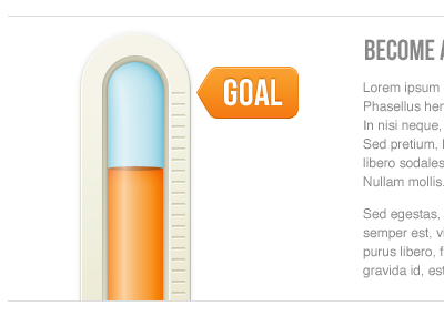 Thermo-meter goals illustration thermometer