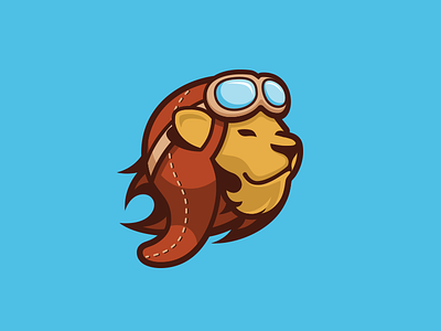 New Landing Lion Logo animal goggles lion logo pilot