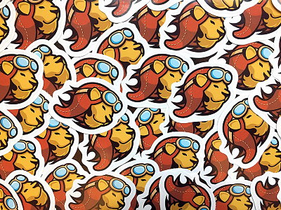 Landing Lion Stickers lion stickers