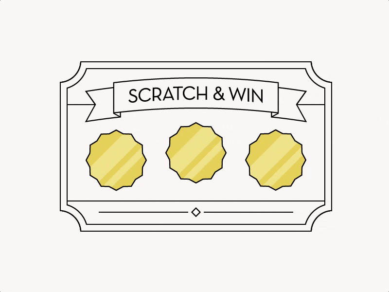 Scratch-Off Ticket Live illustration scratch off ticket