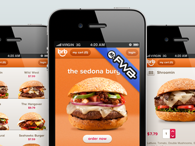 brb - FWA Mobile of the Day booyah brb burger fwa mobile
