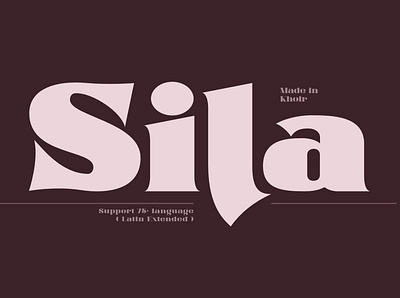 SILA alternates badge font badge font branding classic cute font design font handlettering lettering logo logotype modern design modern fonts modern logo multilingual typography