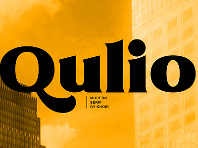 Qulio - Modern Font alternates bold font branding branding font brilian font clean font design elegant exklusive font font graphic design khoirtypework logotype luxury font masculine font modern font retro font royal font serif modern typography