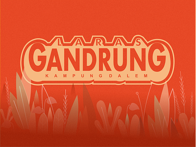 Laras Gandrung backgroud caligraphy lettering logotype poster typography