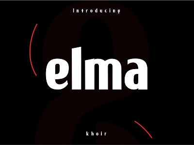 Elma - New Classy Font by Khoir Typework on Dribbble