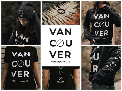 We Love Vancouver Swag branding clothing design collateral design icon illustration layout logo