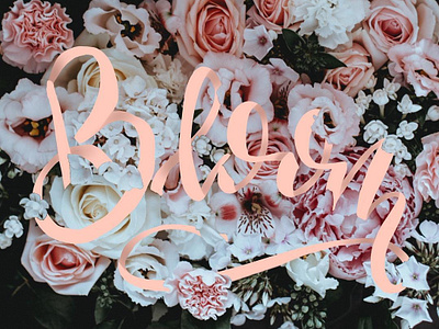 Bloom Lettering Art