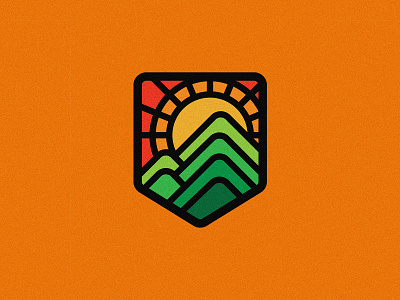 Adventure pack series badge badge logo badgedesign design illustration lineart linework logo minimal nature illustration sunrise vector
