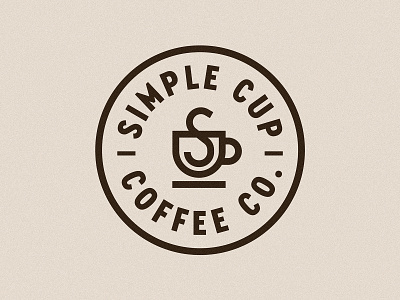 Simple Cup Coffee Co. badge badge logo badgedesign brandidentity branding branding design design logo logodesign minimal