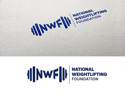 NWF foundation gym logo logodesign muscle weightlifting