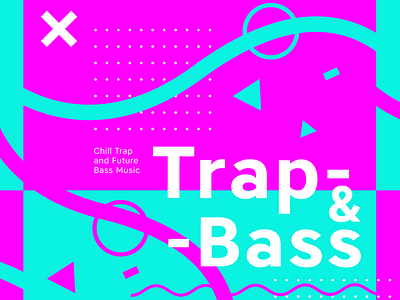 Trap & Bass bass bright colors design music poster posterdesign trap