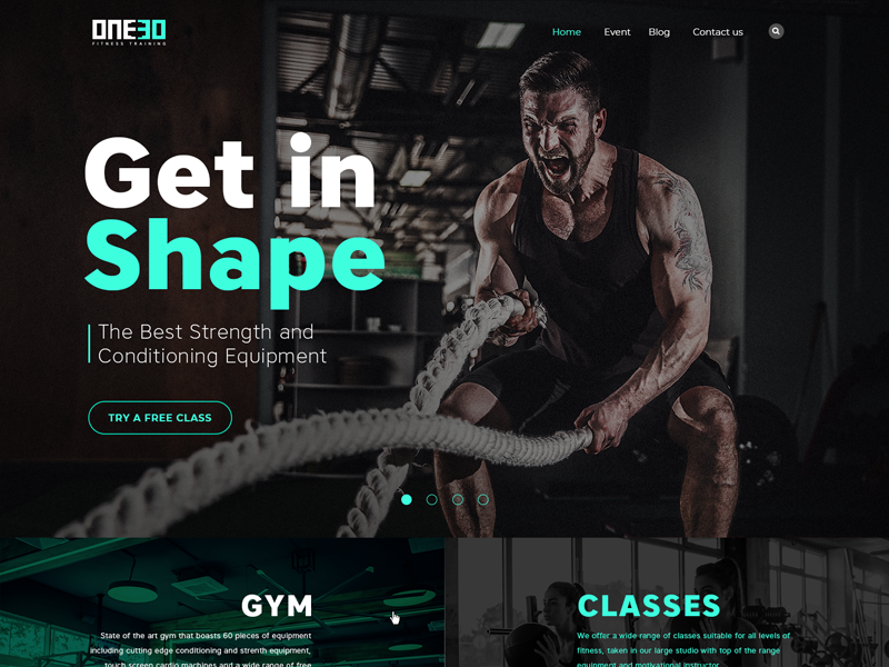 landing pages fitness