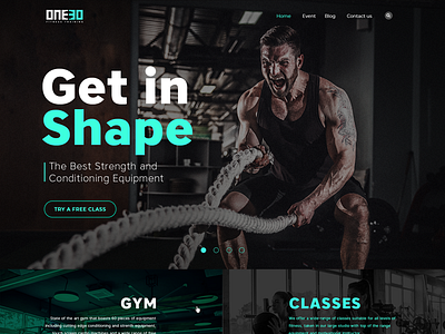 Fitness - Landing page fitness gym landing page landing page design site design ui ux ui ux design