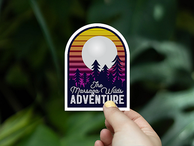 Adventure Sticker adventure mountain sticker sticker design sticker pack stickers trail trees