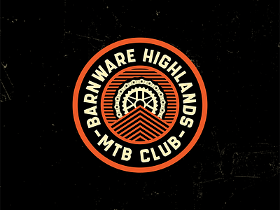 Barnware Highlands MTB Club Logo bike logo bike shop branding branding design logo minimal minimal art minimal branding mountain bike mountain biking