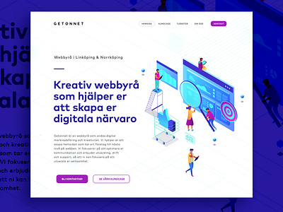 Getonnet Landing Page landing design landing page minimal minimal art minimal blog simple design ui ui ux design ux website banner websitedesign