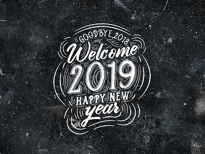 Welcome 2019 2019 logotype logotypedesign newyear type typo typogaphy