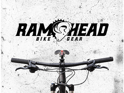 RAMHEAD Logo bike branding branding design clean illustration logodesign minimal type vector