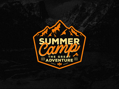 Summer Camp badge by Lirey Blanco on Dribbble