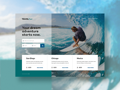 Travel website concept adobexd design landing page landing page concept travel ui ui ux design ui web design uiux web web design