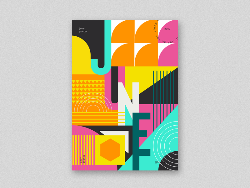 June Poster by Lirey Blanco on Dribbble