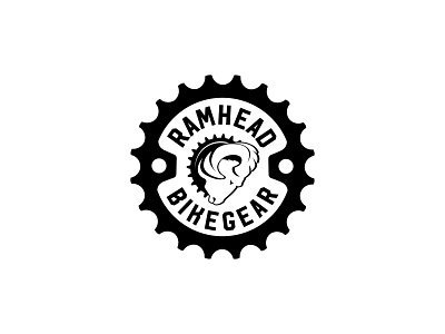 Ramhead Bikegear logo badge badge logo badgedesign bike brandidentity branding branding design logo logodesign mtb ram type vector vintage badge