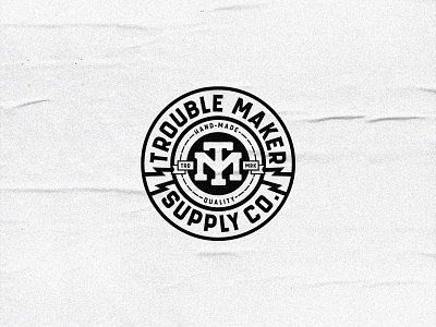 Trouble Maker Supplly Co. badge logo badgedesign brand brandidentity branding branding design design illustration logo vector