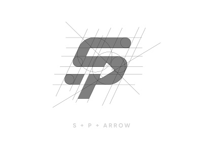 SP + Arrow logo concept badge logo brand branding branding design design fitness logo logo logodesign monogram logo negative space negative space logo