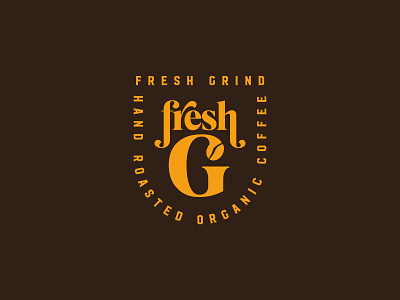 Fresh Grind badge badge logo badgedesign brand brandidentity branding branding design logo logodesign typography