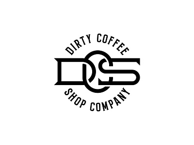 Dirty Coffee Shop logo badge badge logo badgedesign brandidentity branding branding design logo logodesign minimal typography