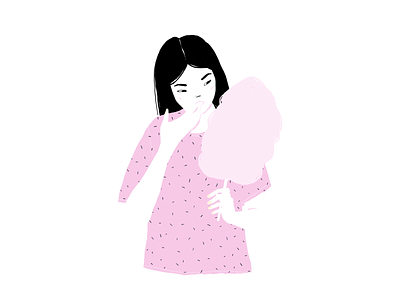 cotton candy WIP 2 candy cotton illustration