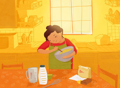 En cuisine cooking illustration kitchen