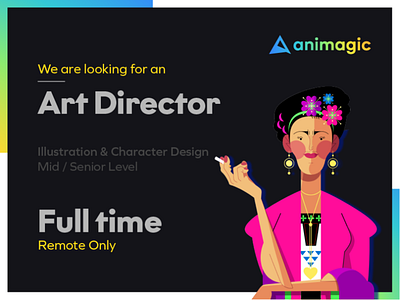 We're hiring! 2d character character design concept concept art design illustration mograph motion graphics photoshop
