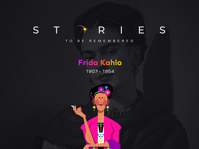 Stories - Frida Kahlo 2d animation art character design concept concept art frida illustration kahlo painter photoshop