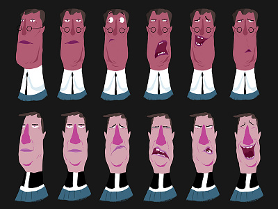 Expression Sheet animation character character design concept concept art expression illustration photoshop