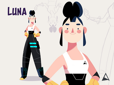 Animagic Crew - Luna animation canada character design climbing concept crew illustration luna moon photoshop sketch team