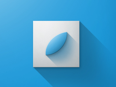 Icon blue clean flat icon simple