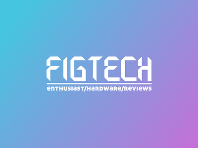 FigTech - Logo/type custom font figtech logo type