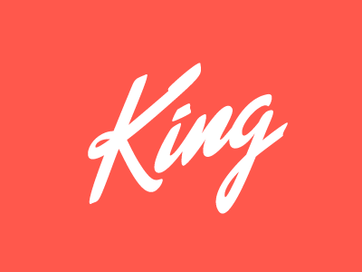 King 2 custom lettering logo