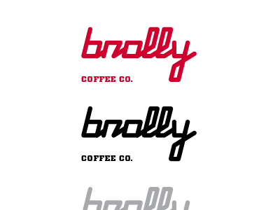 Brolly Coffee Co. Logo logo unused