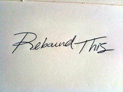 Handwriting Rebound handwriting rebound