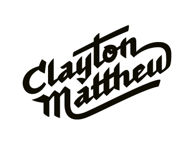 Clayton Matthew custom fun middle names tweaking type vectors with