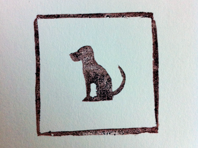 Holiday Dog Stamp dog stamp