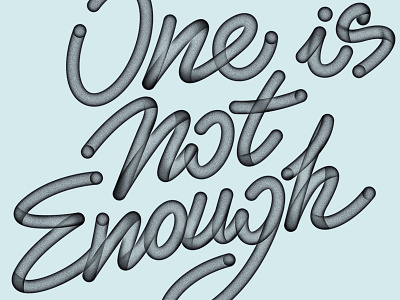 Medi "One Is Not Enough" album artwork bold boldatwork lettering medi typography