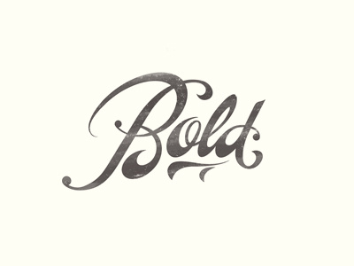 Bold bold lettering logo