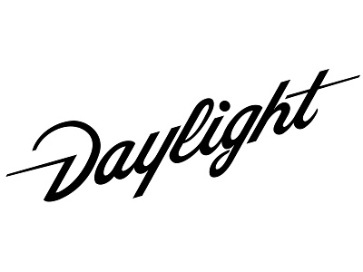 Daylight daylight hand lettering hand type logo logotype movie production script typography