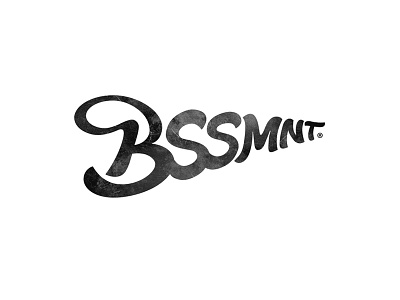 Bssmnt logo bssmnt lettering logo music typography