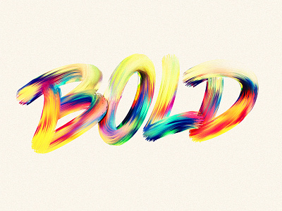 Quickly... bold brush experiment hand lettering paint